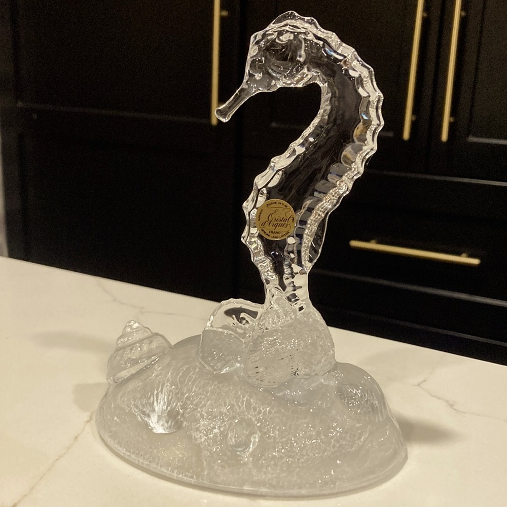 Vintage Crystal Seahorse